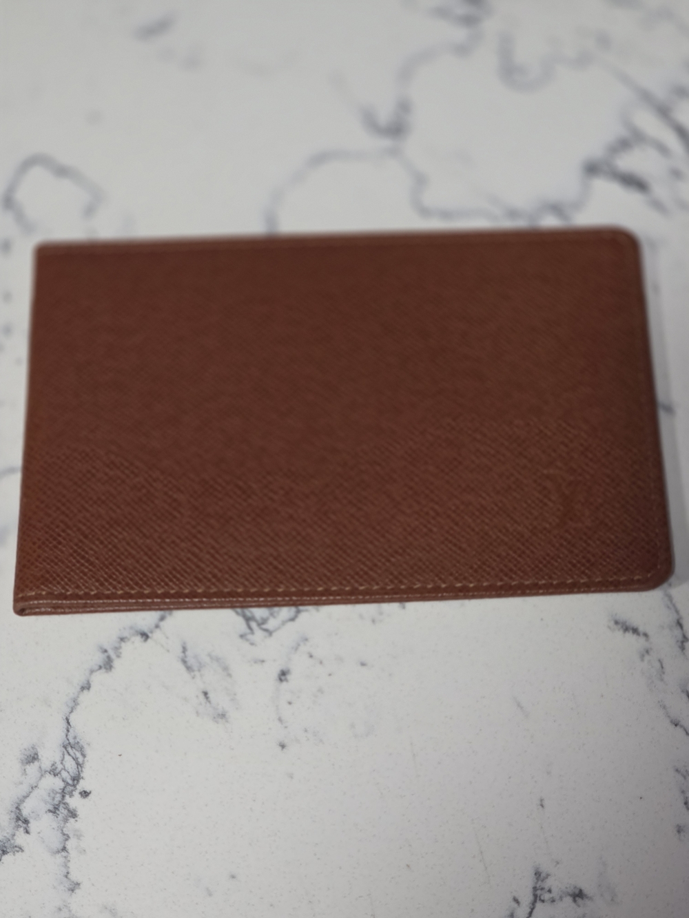 Louis Vuitton Brown Leather Card Holder